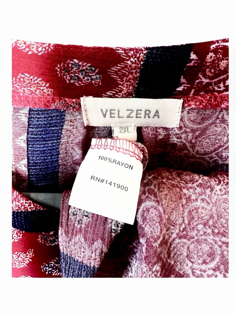 Velzera Pink Striped Boho Shift Mini Dress - Picture 4 of 4